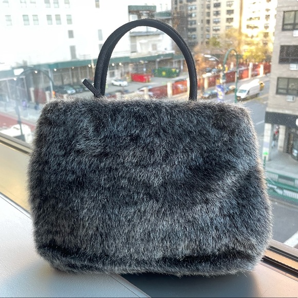 Faux Fur Grey Bag - Picture 6 of 6